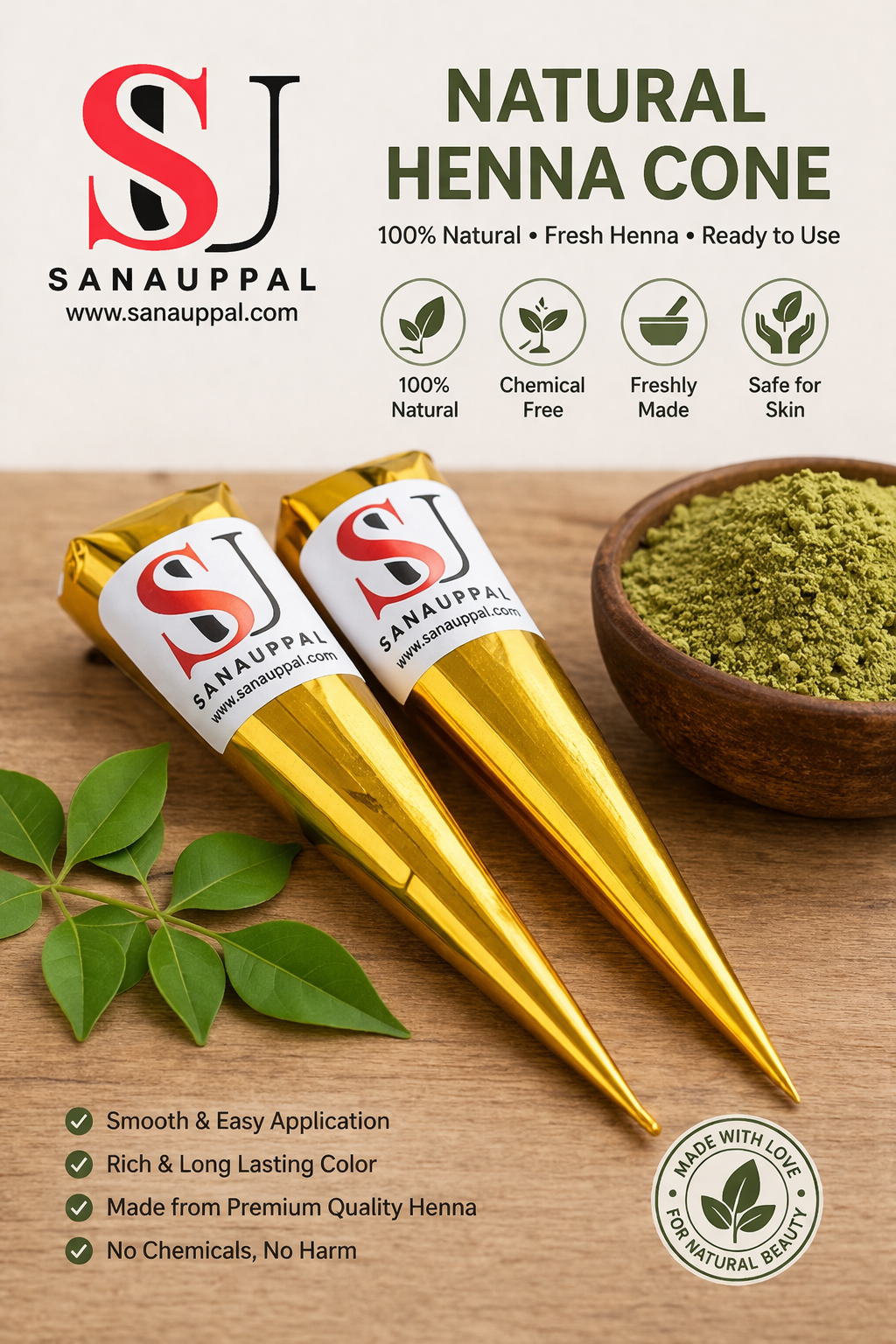 Natural Henna Cone